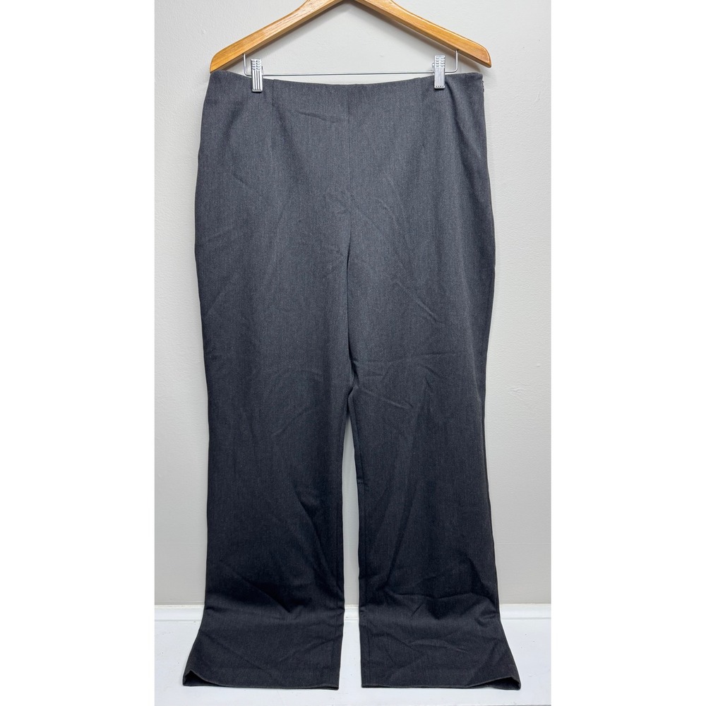 Chicos Sabrina RG Pant Charcoal Gray Size 3 NWT Side Zip Career Trousers